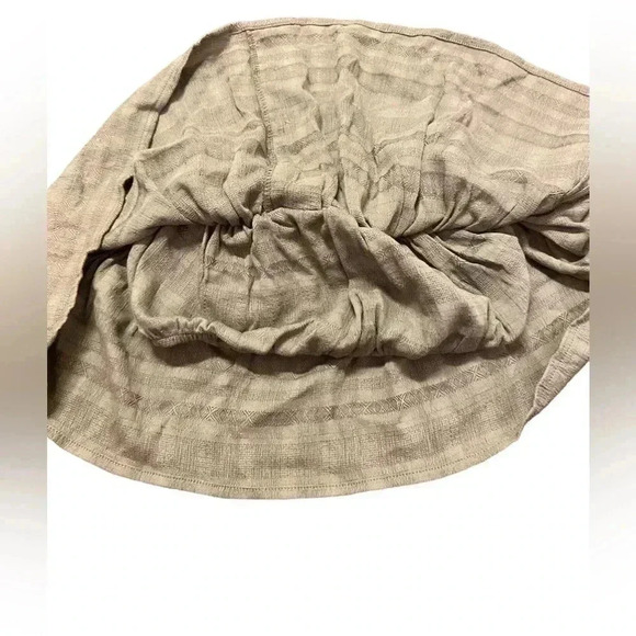 American Eagle Cropped Button Front Tank Top Peasant S Army Green‎ Boho NWT - Picture 4 of 8